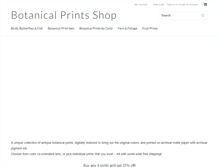Tablet Screenshot of botanicalprintsshop.com